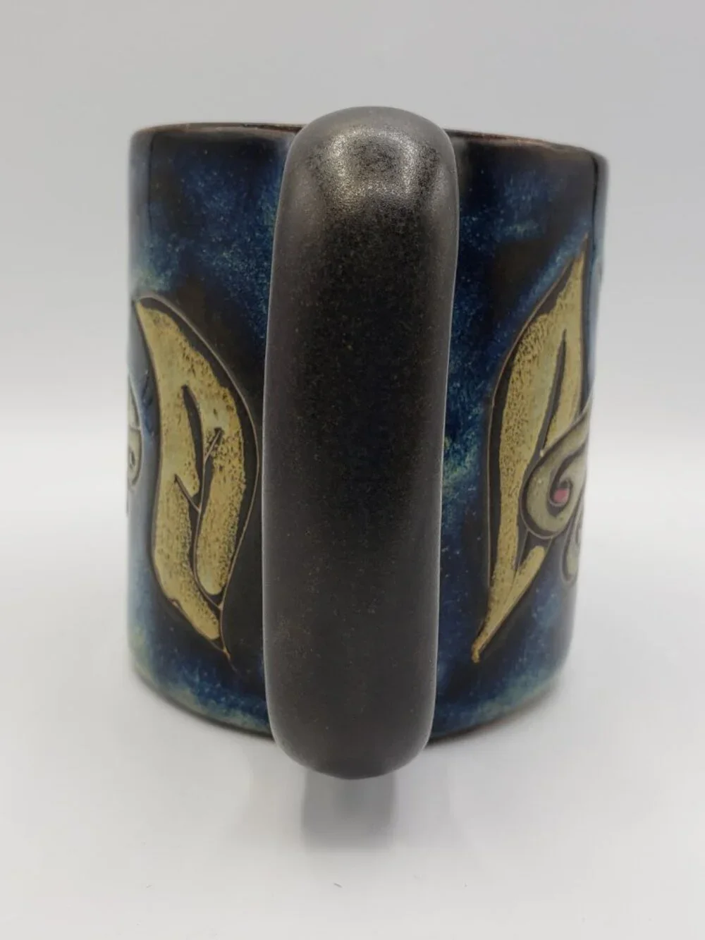 Mara Stoneware Mexico Heavy 16oz Mug Dragonfly Large Handle Coffee Tea Cup